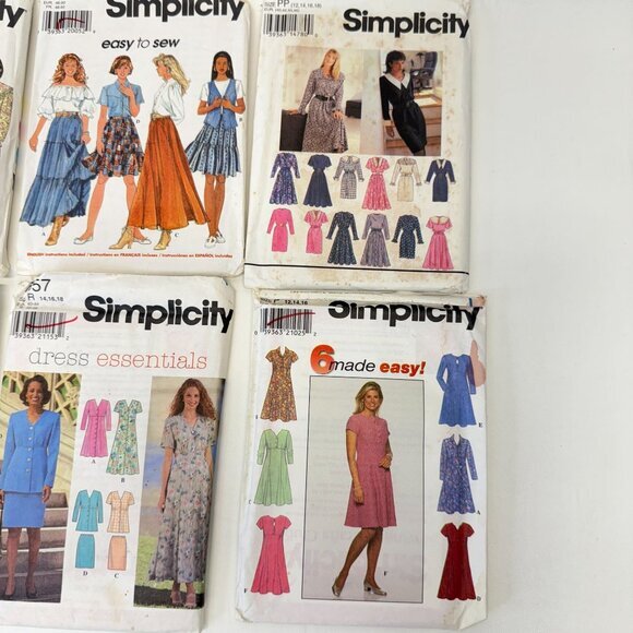 Simplicity Lot of‎ 9 Sewing Patterns Womens Children Dresses - Picture 4 of 5